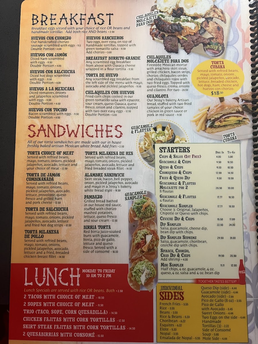 Jessy's Taqueria Menu - Image 2